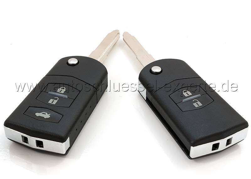 Klapp Schlüssel Gehäuse Funkschlüssel Fernbedienung Autoschlüssel für Mazda 